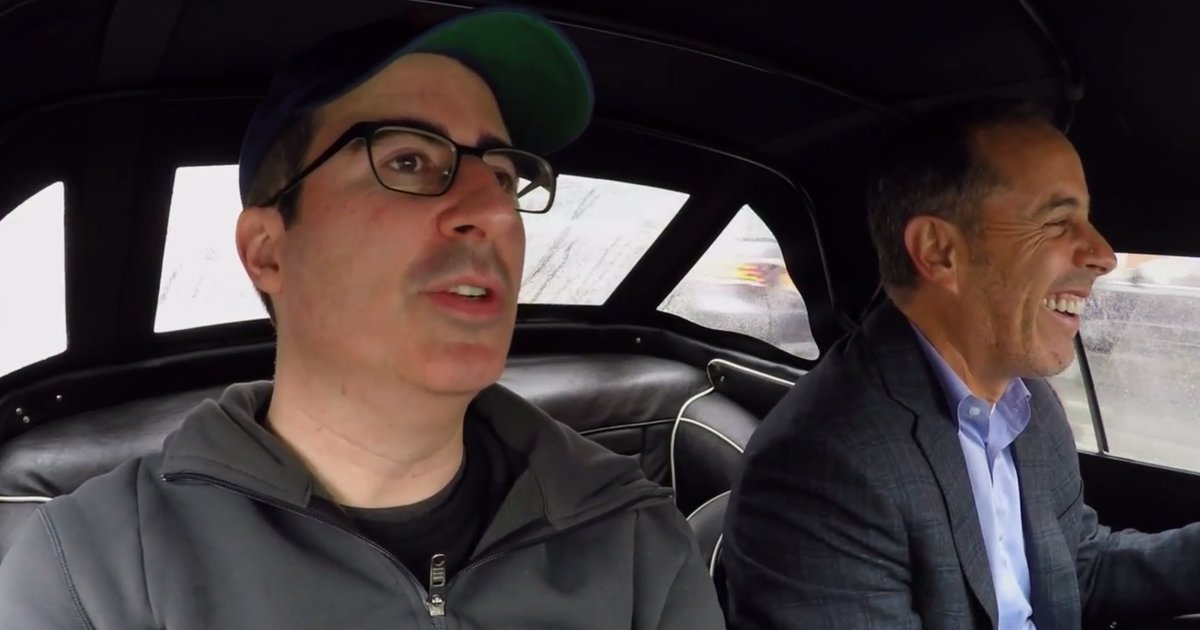 Jerry Seinfeld "Obsessed" With John Oliver in New 'Comedians in Cars' - Thrillist