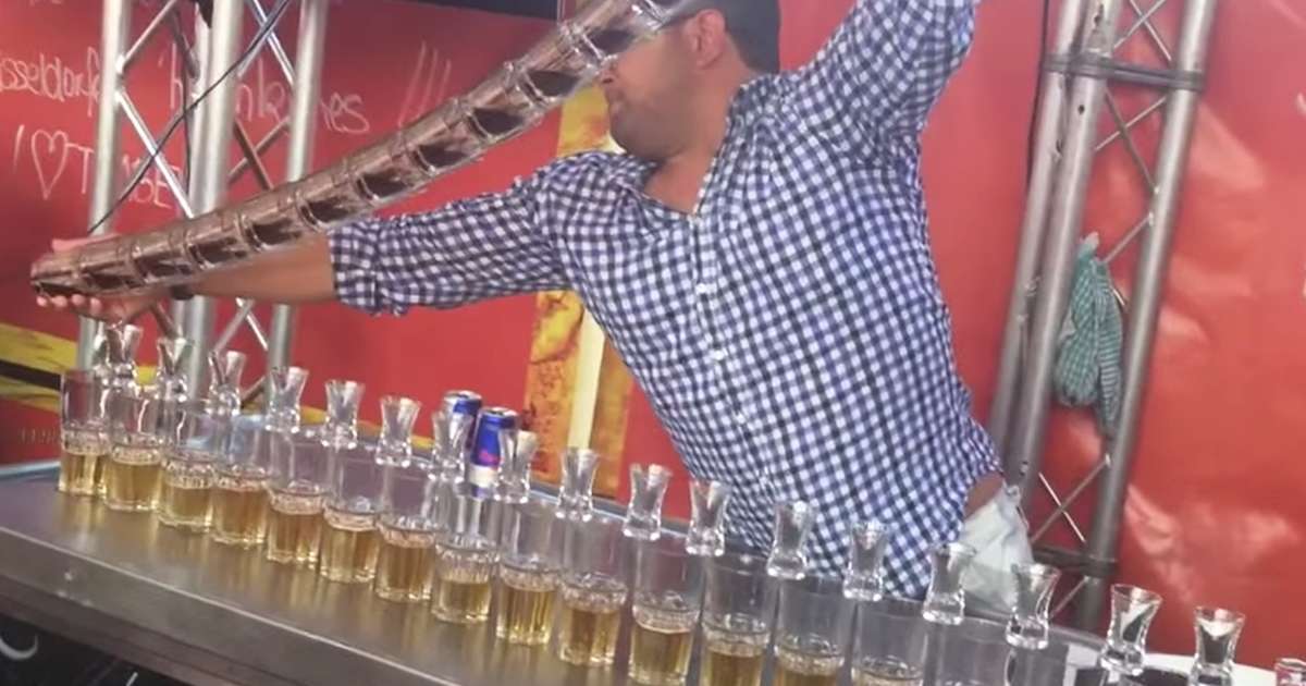 Jägerbomb World Record Broken by German Bartender [Video] Thrillist