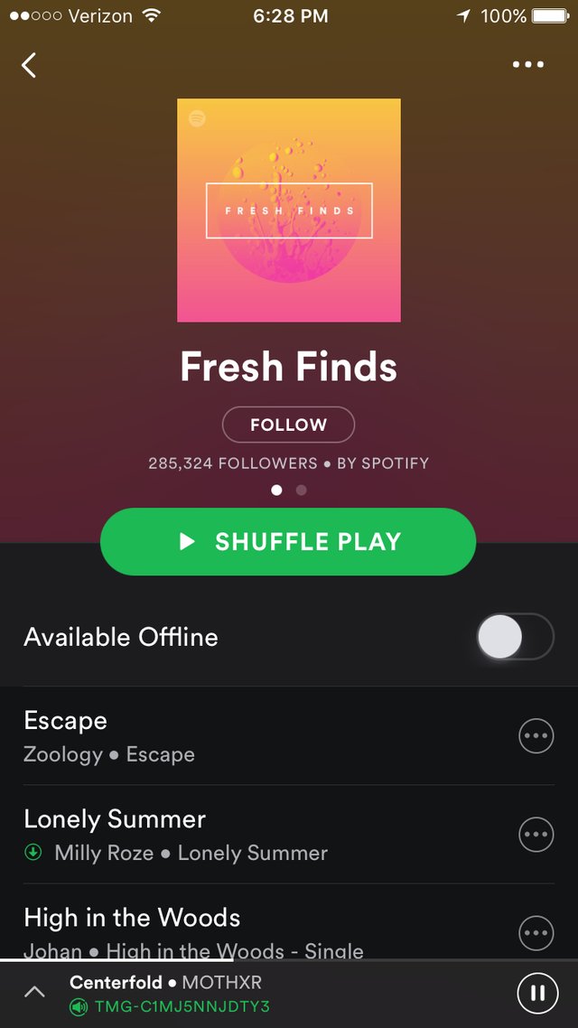 spotify find playlist