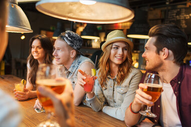 friends at bar