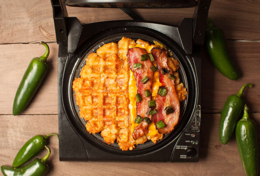 Tater Tot Waffle Grilled Cheese Recipe - Thrillist