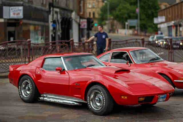 Vibrant Red Corvette