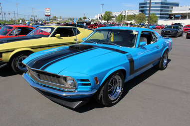 Grabber Blue Boss 302 Mustang