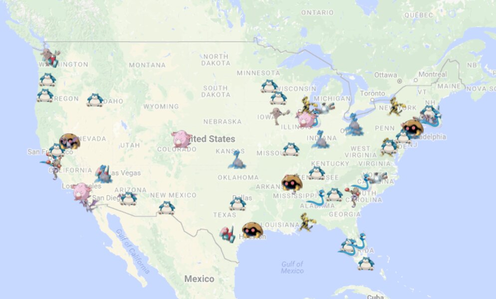 Every US state's most wanted Pokemon Go captures