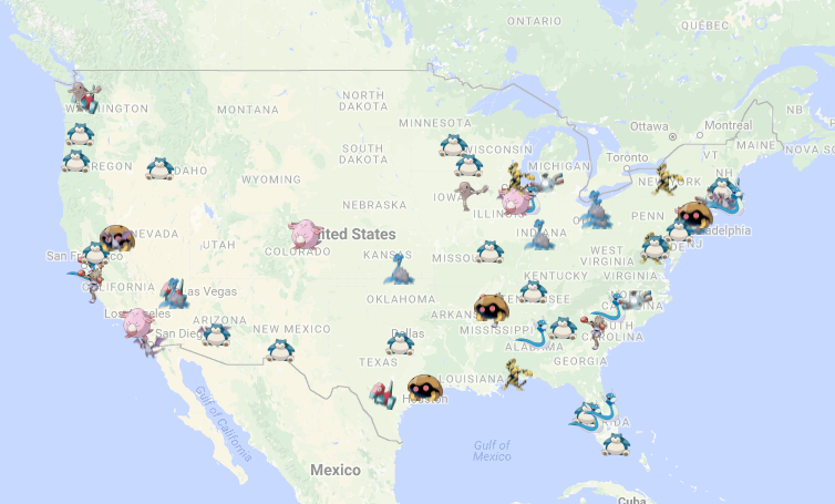 Pokémon Go Map Reveals Pokémon Locations in Real Time - Thrillist