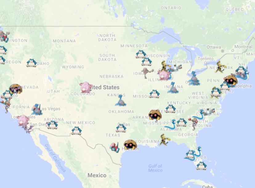 pokemon go washington dc map Best Cities To Catch Rare Pokemon In Pokemon Go Thrillist pokemon go washington dc map