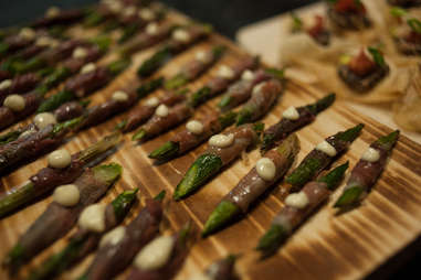 Toruk Cirque du Soleil asparagus prosciutto snack