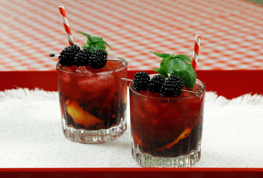 Blackberry Basil Whiskey Recipe Video Thrillist