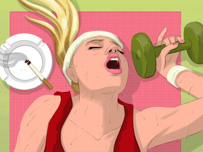 Orgasming at the gym