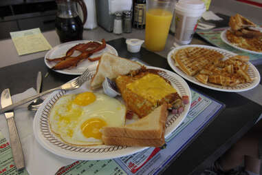 Bacon and eggs at Waffle House