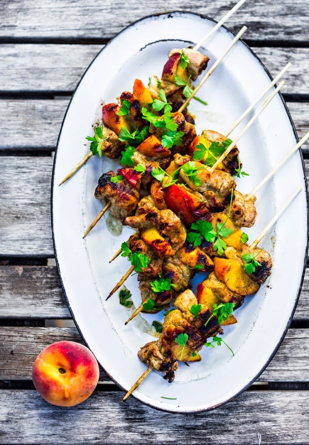 jerk chicken skewers