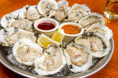 Oysters on the half shell