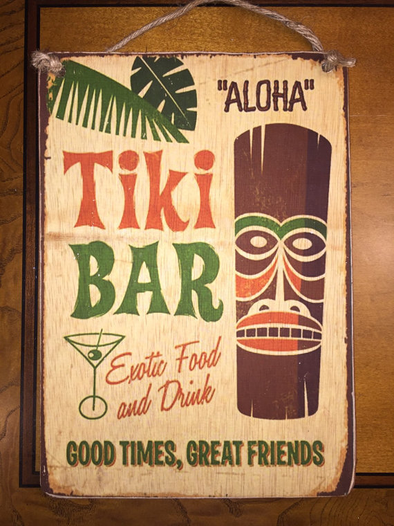 Tiki Bar Sign