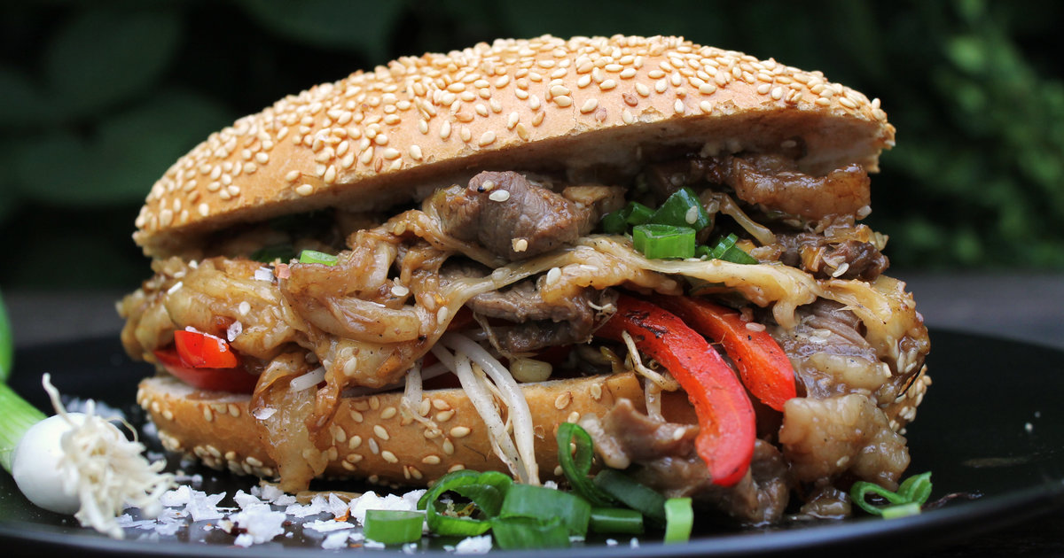 Korean Style Cheesesteak Sandwich Recipe Video Thrillist
