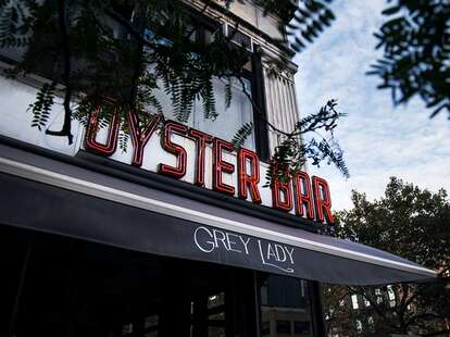 Great oyster happy hour at Grey Lady in the Lower East Side NYC