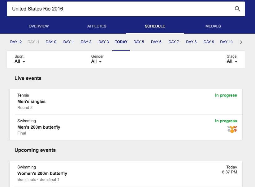 Here's How to Find the Team USA Olympic Schedule at Rio 2016 Thrillist