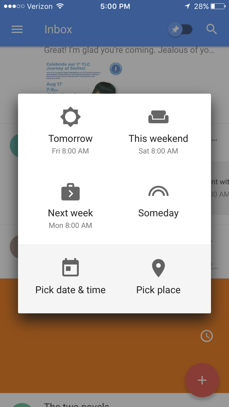 inbox by gmail for iOS