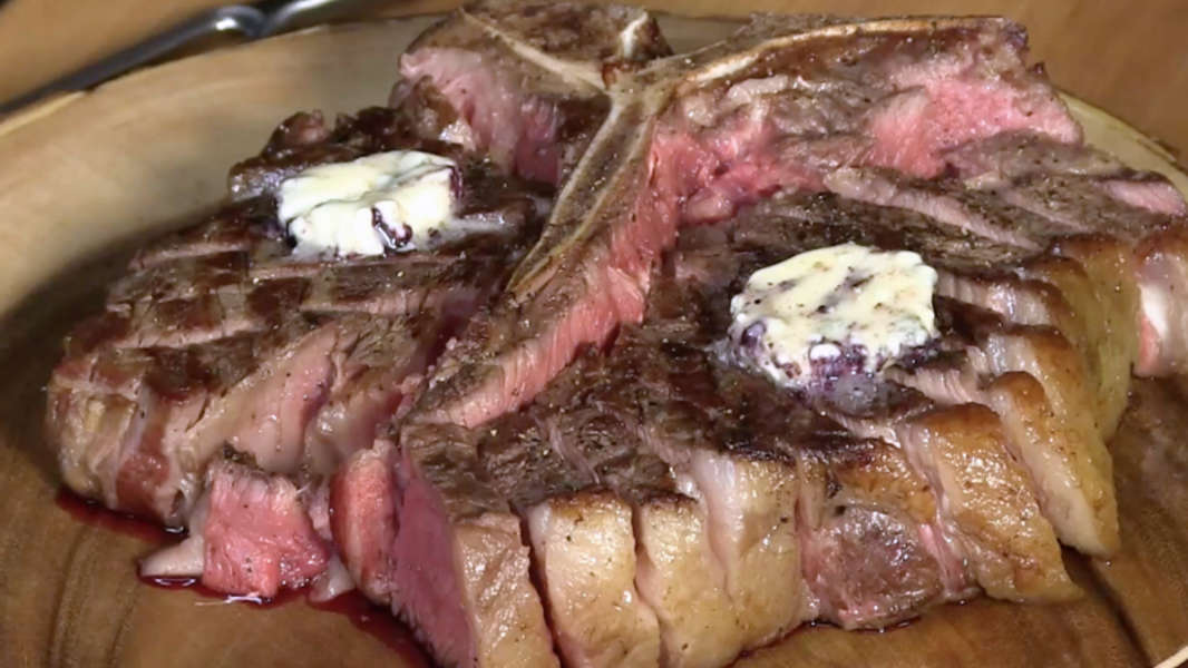 Cowboy Porterhouse Recipe Video Thrillist