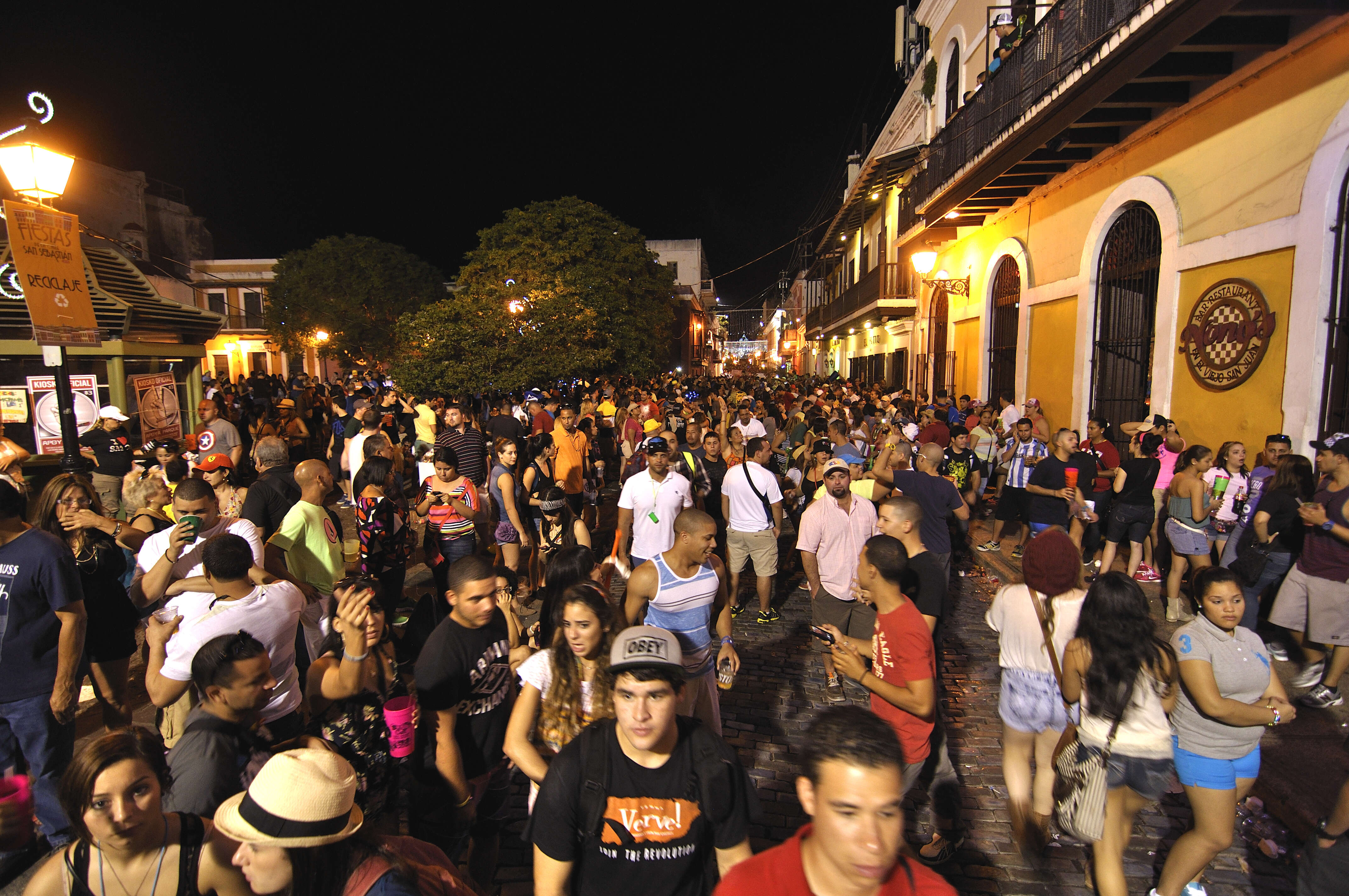 Streets of san juan partiers