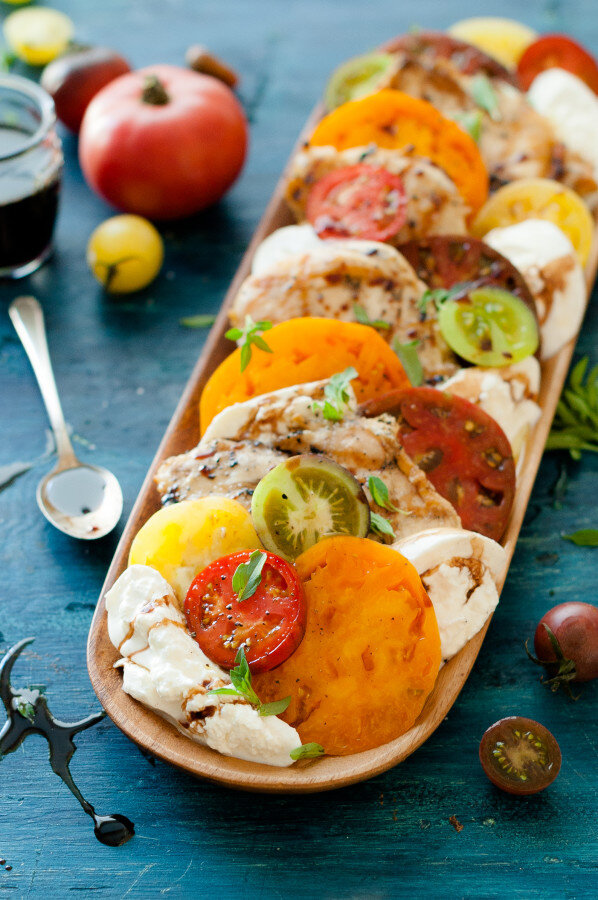 Grilled Chicken Caprese Salad
