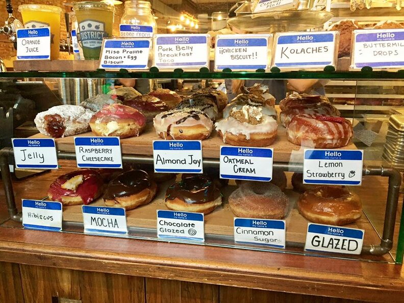 District donuts sliders brew