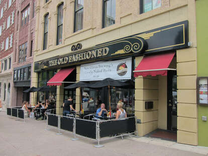 Great cheese curds and beer at The Old Fashioned in Madison