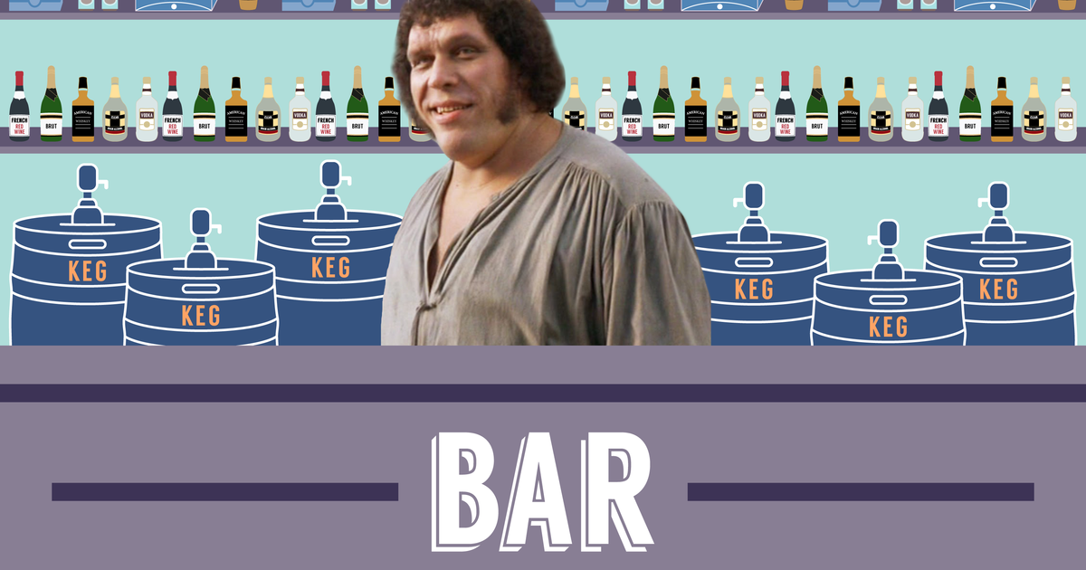 andre the giant drinking