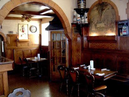 German pub food and beer at Dakota Inn Rathskeller in Detroit
