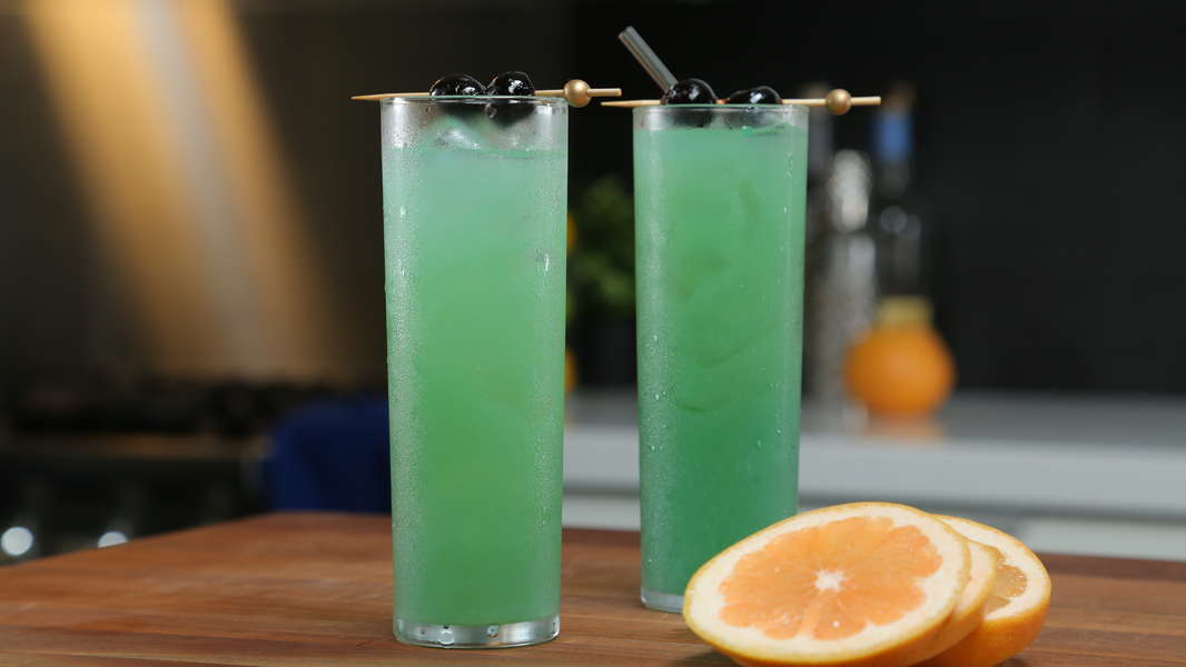 Blue China Grapefruit Lychee Cocktail Recipe Video Thrillist