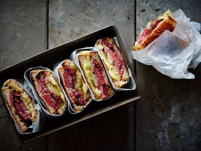 Modern deli and gourmet sandwiches at Cure + Cut in London
