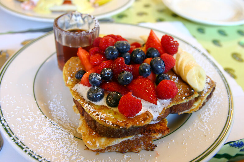 Pancake sampler at Mama’s