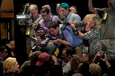 Photographers and Hillary Clinton