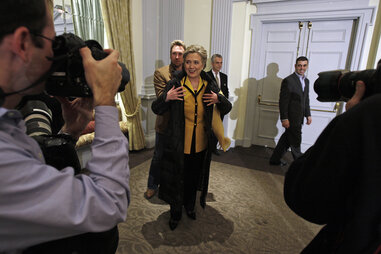 Photographers and Hillary Clinton