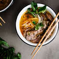 Spicy Vietnamese lemongrass noodle soup