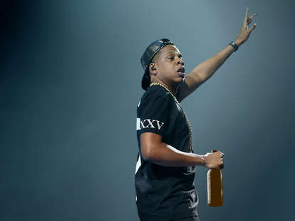 Jay-Z drinking a beer