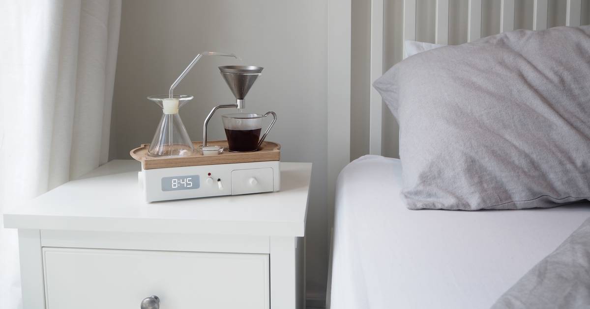 This Coffee-Brewing Alarm Clock is a Dream Come True - Reviewed