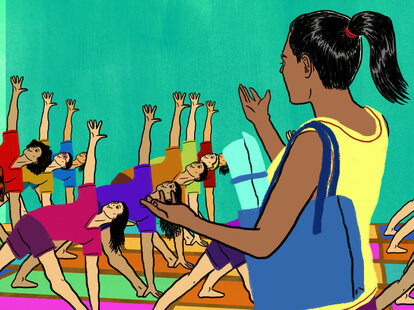 leave your fitness class