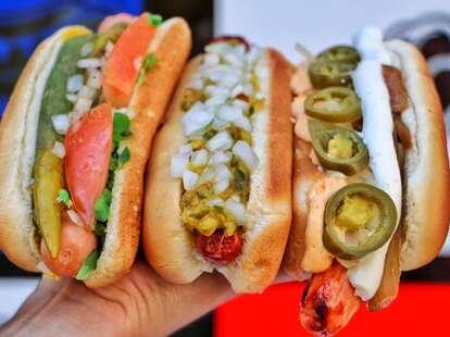 Craft hot dogs at Haute Doggery at the LINQ Las Vegas