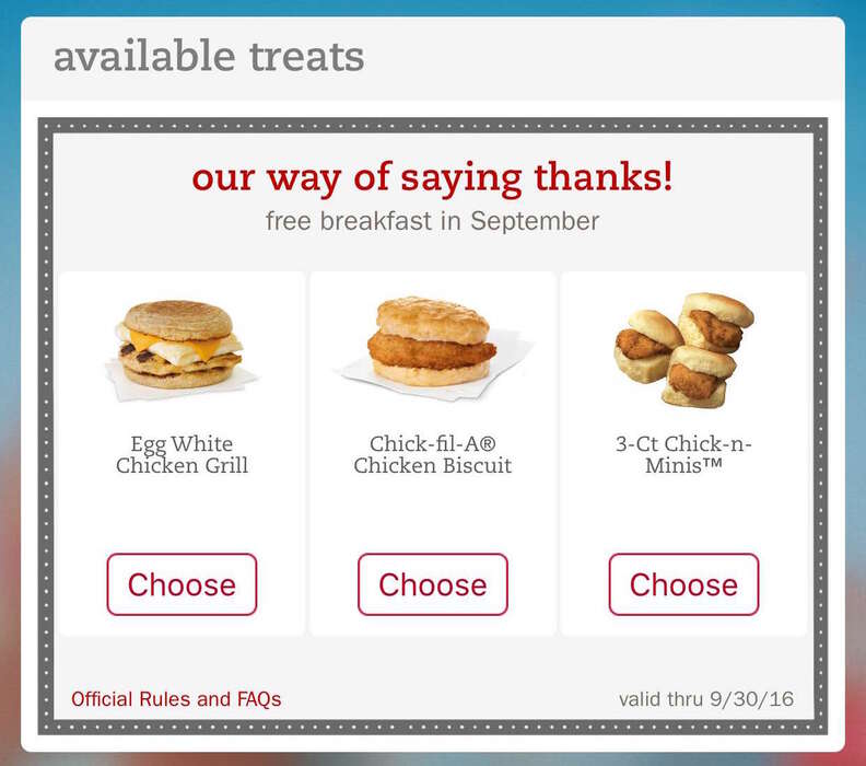 ChickfilA Is Giving Away Free Breakfast Via Its Mobile App Thrillist