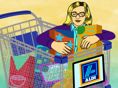 shopping at Aldi