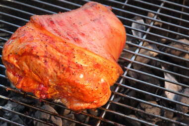 grilled pork leg