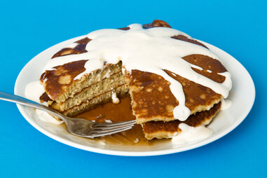 Pancakes with ranch on it