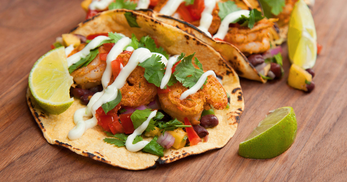 Blackened Shrimp Tacos with Mango Salsa Recipe Video - Thrillist