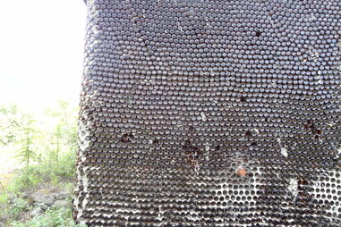 Beer bottle house Keno City Yukon
