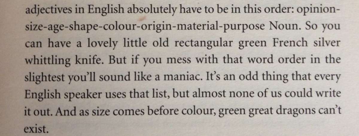 The Incredibly Complex English Language Rule Nobody Knows They Know -  Thrillist