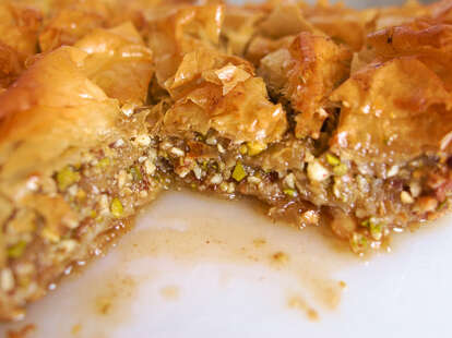 Baklava and authentic Greek food at Symposium in Morningside Heights NYC