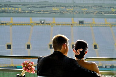 Wedding at Lambeau Field