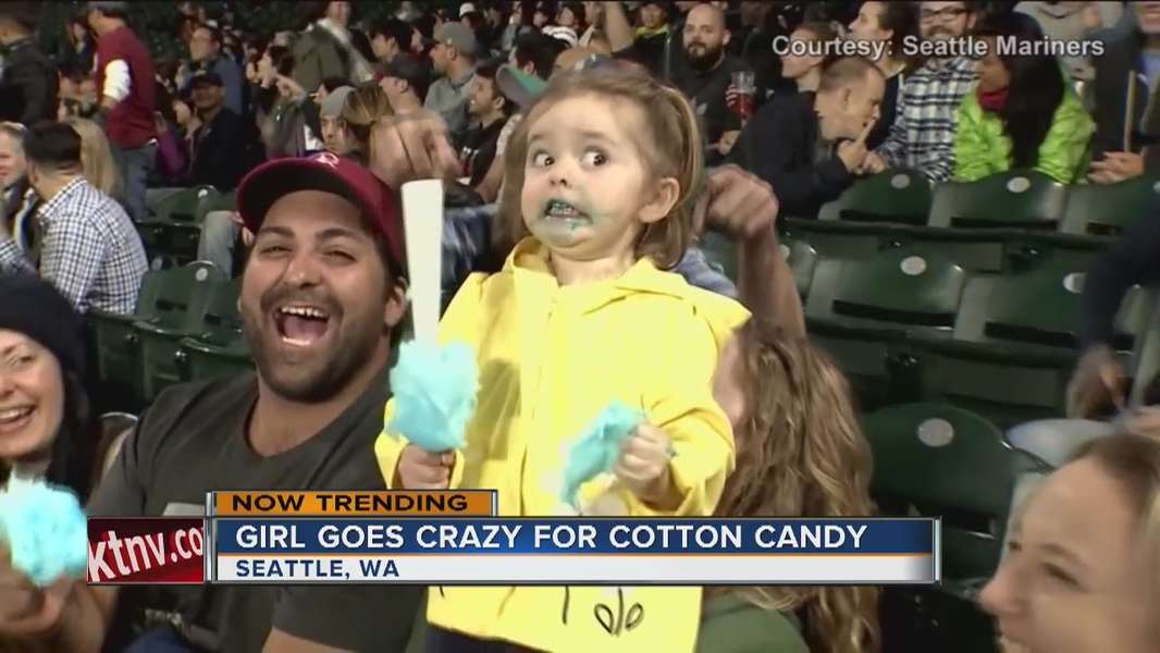 Cotton Candy Girl Beatrix Hart Goes Wild at Seattle Mariners Game