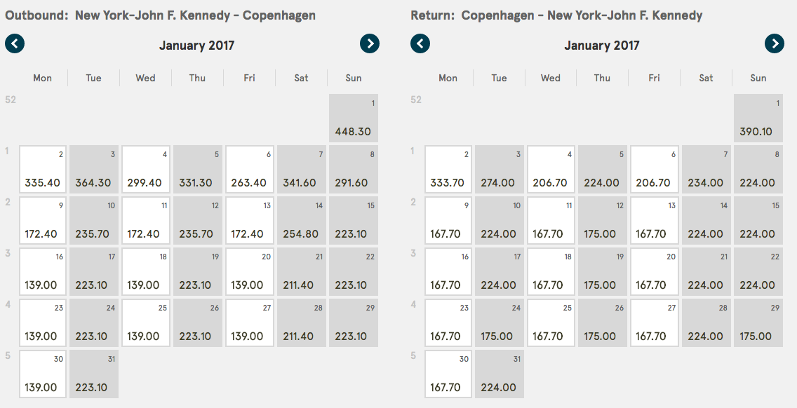 cheap flight to copenhagen