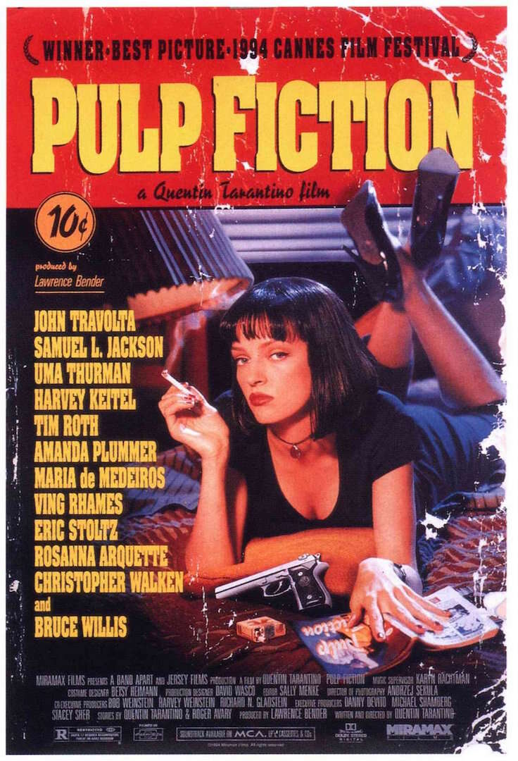 Pulp Fiction Poster Dorm Room